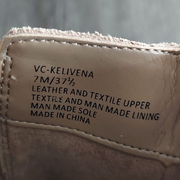 Vince Camuto Kelivena Suede Chelsea Boots in Tortilla Size 7 - Picture 8 of 8